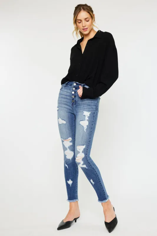 Lola High Rise Super Skinny Jeans sold by Kan Can