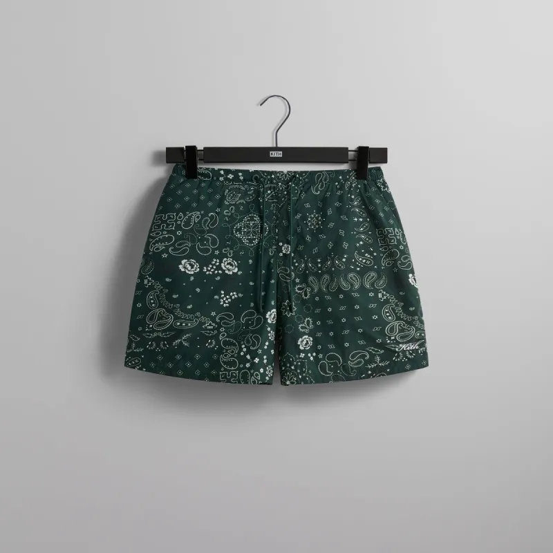 パンツ kith bandana floral swim shorts 24ss Kith Panelled Bandana Ashton Swim Short Stadium Men's - SS25