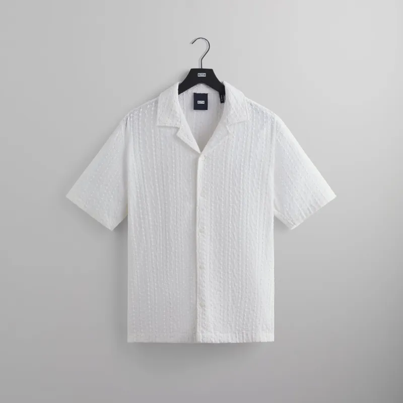 25SS Kith Linen Thompson Camp Collar Shirt 送料関税込み Kith Linen Thompson Camp Collar Shirt - Black