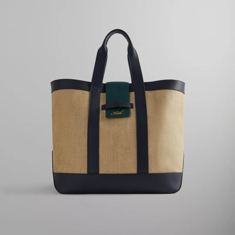 バッグ Kith Raffia Tote Bag Kith Raffia Tote - Chia | Parallel