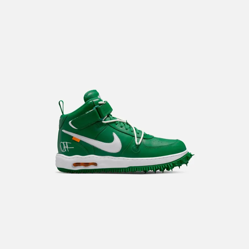 Nike x Off-White Air Force 1 Mid - Pine Green / White / White sold by Kith