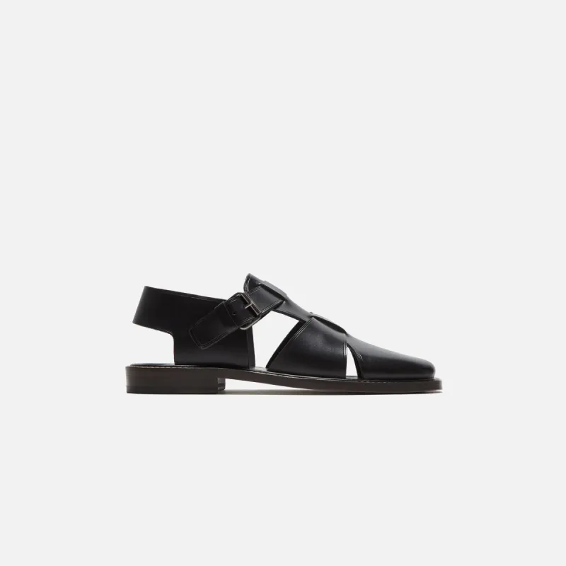 Lemaire Fisherman Sandals - Black sold by Kith