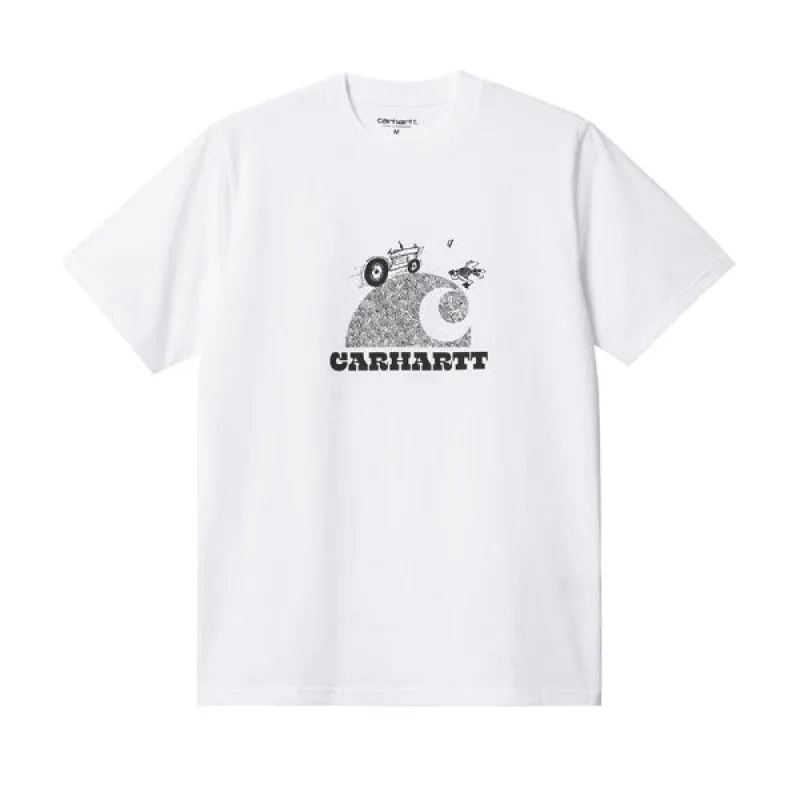 Carhartt WIP SS Harvester T shirt White sold by Kong
