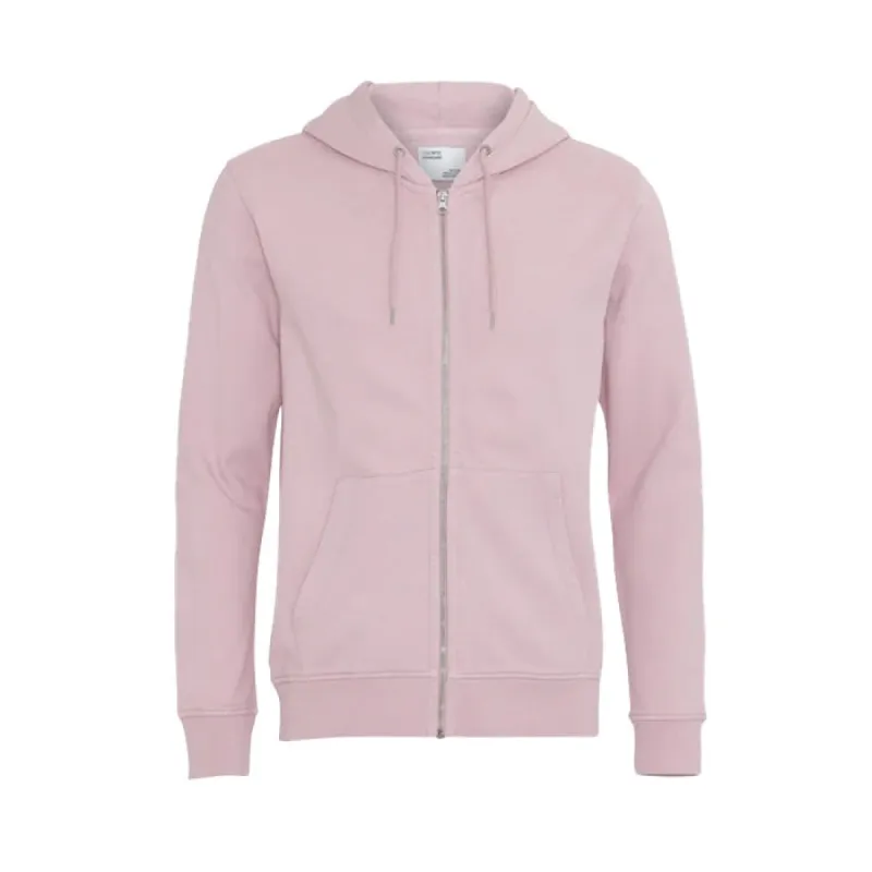 Colorful Standard Classic Organic Zip Hood Faded Pink sold by Kong
