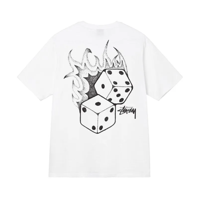 Stussy Stussy Fire Dice Tee White | Parallel