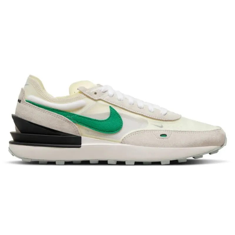 Nike Waffle One Summit White/Malachite-Black-Crimson Tint sold by Kong