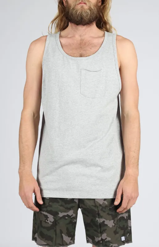 Pocket Tank | Heather Grey sold by Lira