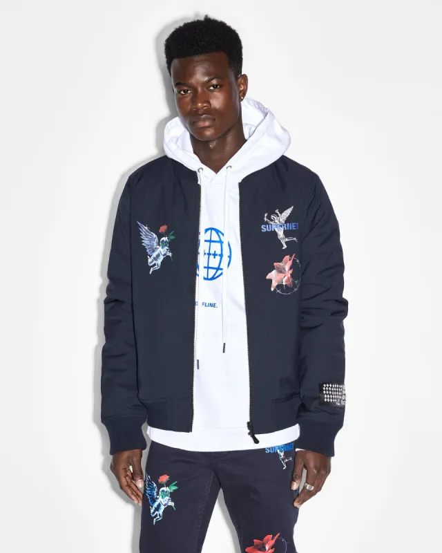 NFT REVERSIBLE BOMBER JACKET MIDNIGHT sold by Ksubi