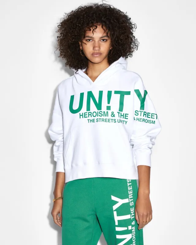 UNITY SLOUCH HOODIE WHITE sold by Ksubi