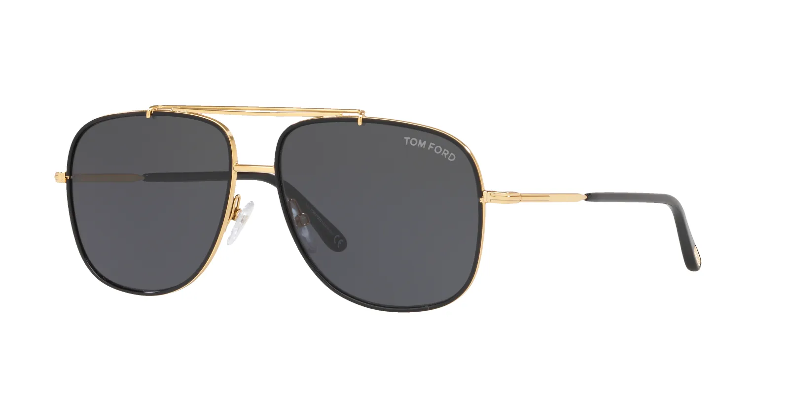 TOM FORD Man Sunglasses FT0693 - Frame color: Shiny Gold, Lens color: Grey sold by Sunglass Hut