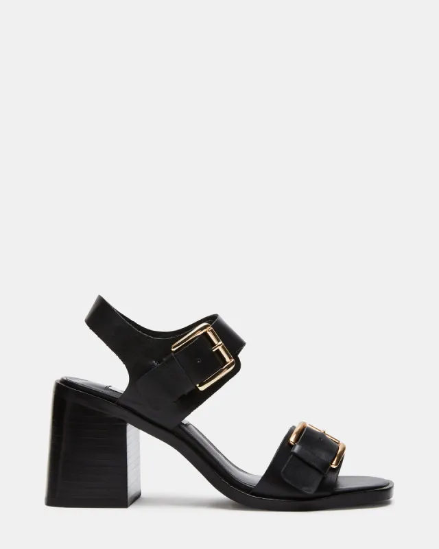 TRESSA BLACK LEATHER sold by Steve Madden