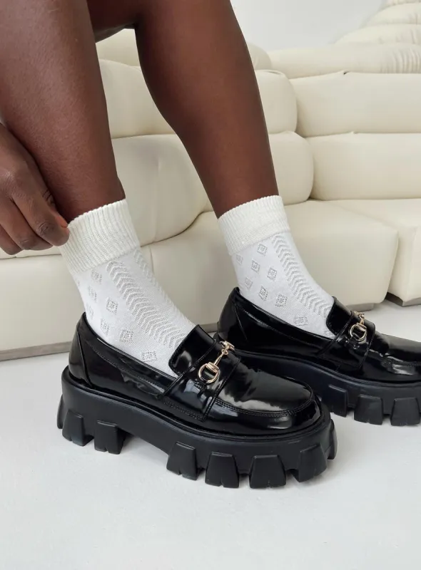 Peridot Socks White sold by Princess Polly