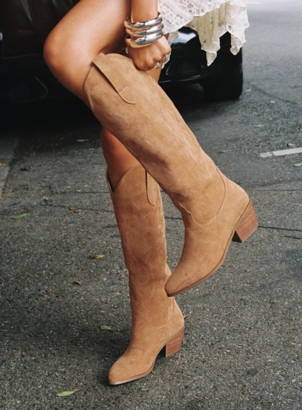 Billini Urson Boots Tan sold by Princess Polly
