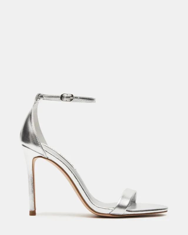 TECY SILVER LEATHER sold by Steve Madden