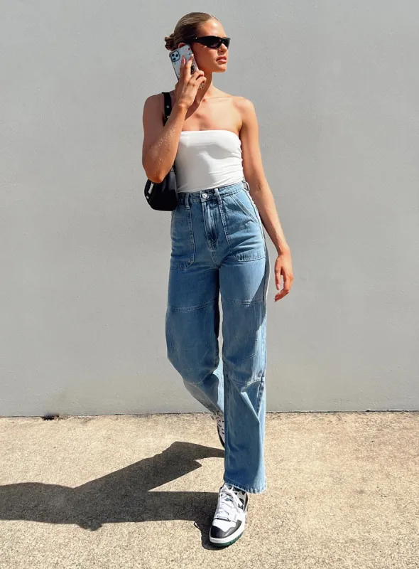 Calcetto Wide leg Denim Jean sold by Princess Polly