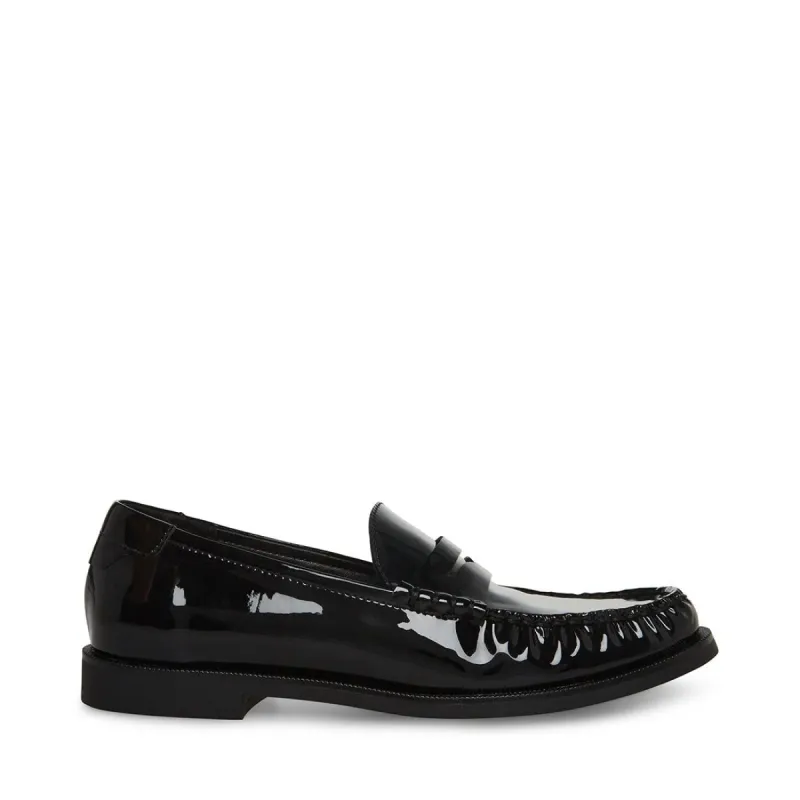 EMMET BLACK PATENT sold by Steve Madden