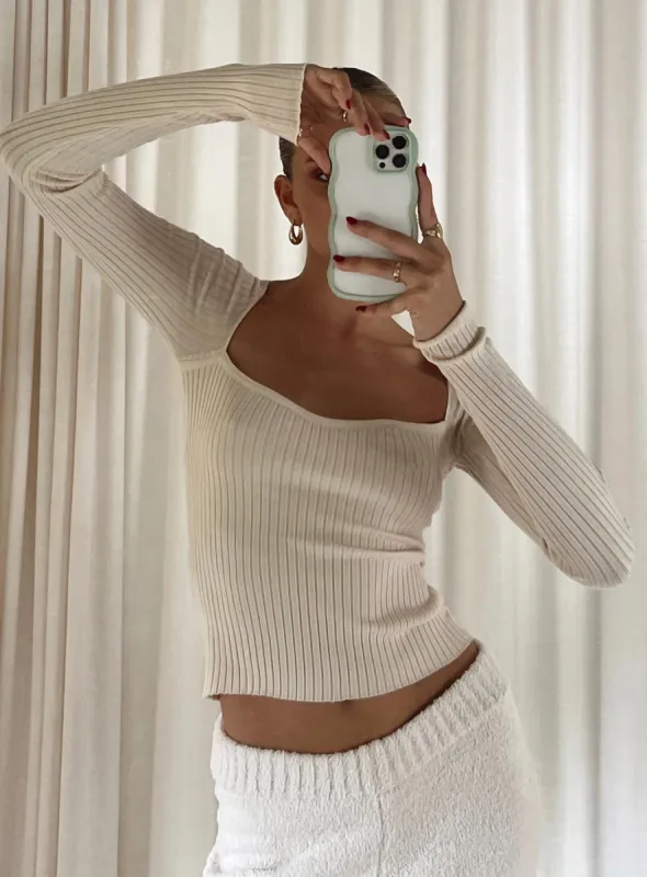 Mavins Long Sleeve Top Beige sold by Princess Polly