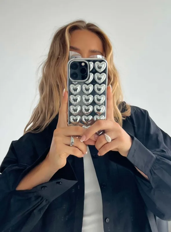 Alexina iPhone Case Silver sold by Princess Polly