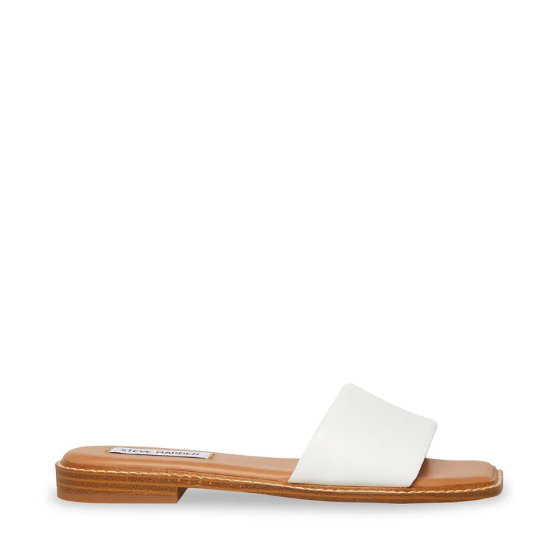 SANDRA WHITE LEATHER sold by Steve Madden