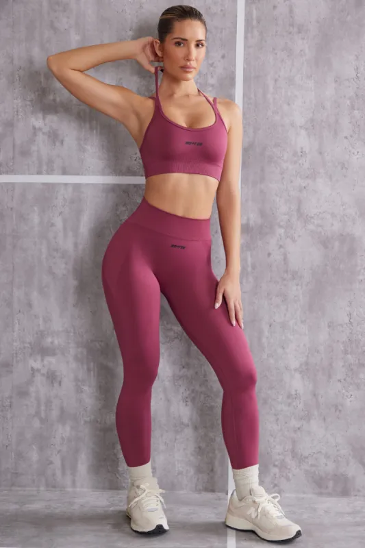 High Waist Seamless Leggings in Dark Rose sold by Oh Polly