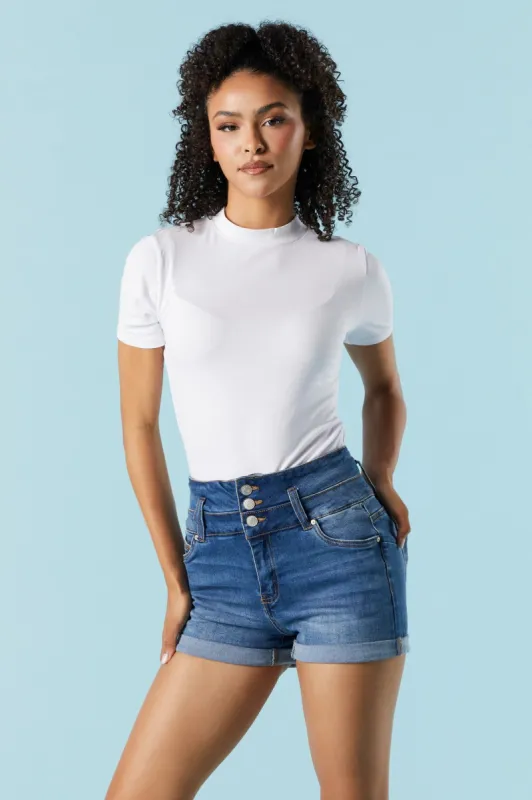 Ibiza Medium Wash Denim Short sold by Urban Planet