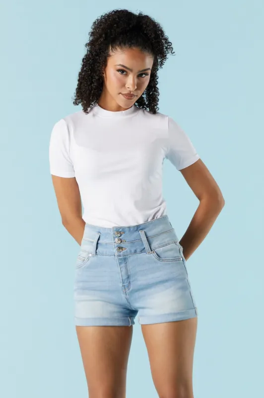 Short Ibiza en denim délavé pâle sold by Urban Planet