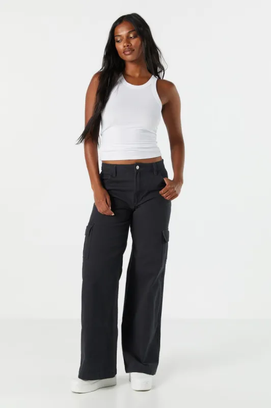 Bull Denim Wide Leg Cargo Jean sold by Urban Planet