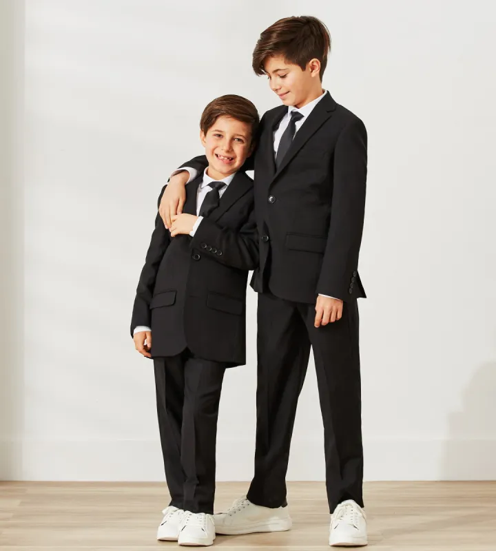 Boys Solid Suit Pants sold by Tip Top