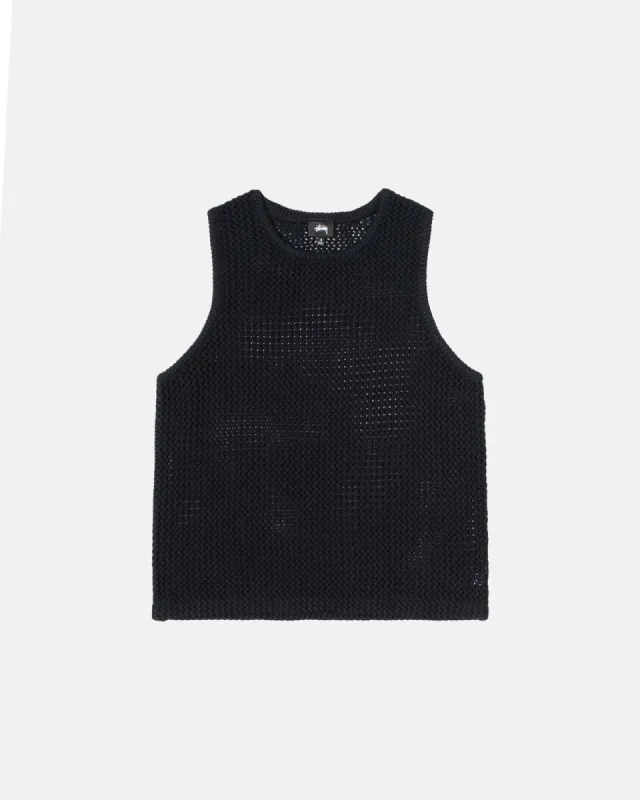 O'DYED HEAVYWEIGHT MESH TANK sold by Stussy