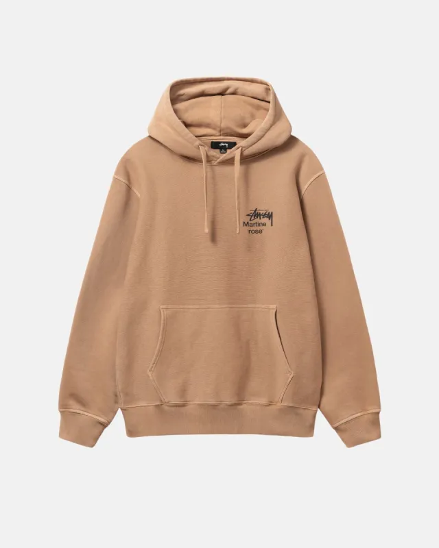 STÜSSY & MARTINE ROSE COLLAGE PIGMENT DYED HOODIE sold by Stussy
