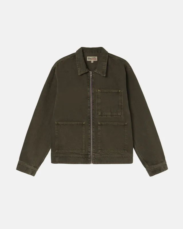DENIM ZIP WORK JACKET sold by Stussy