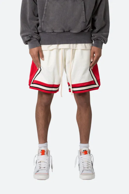 Classic Basketball Shorts - White/Red sold by MNML