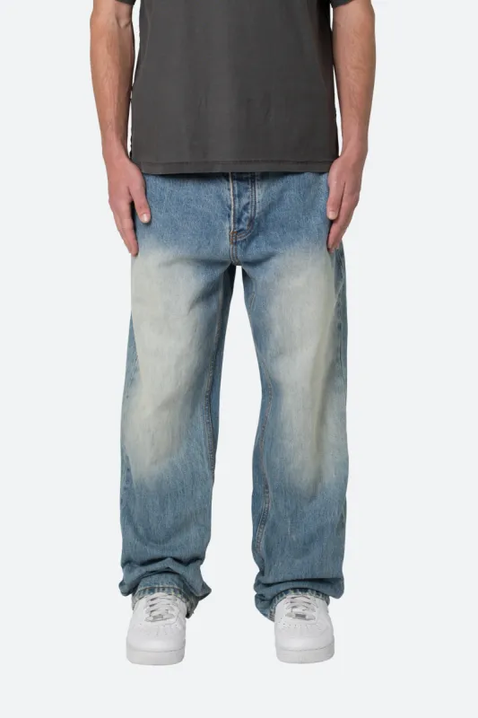 Ultra Baggy Denim - Medium Blue sold by MNML