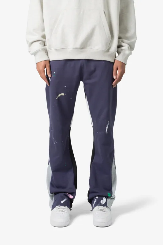 Contrast Bootcut Sweatpants - Vintage Navy sold by MNML