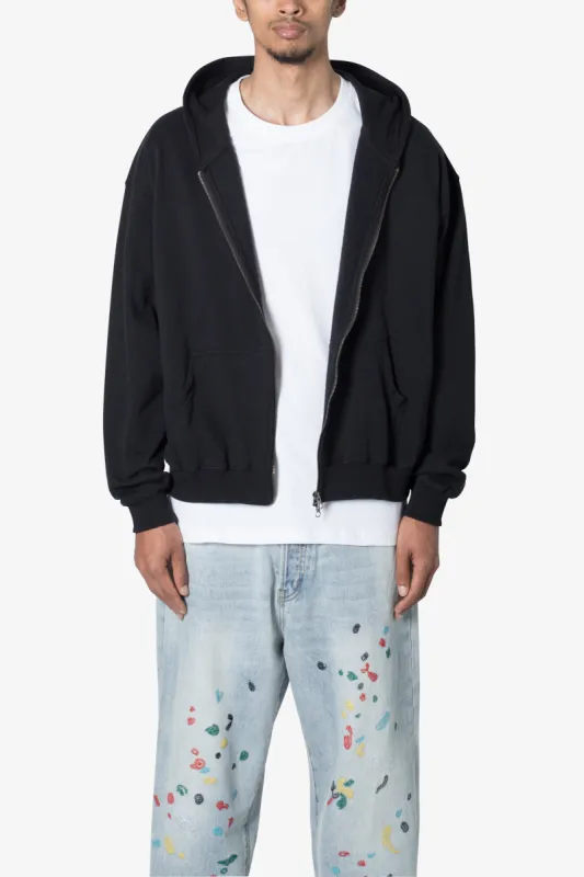 Basic Zip Up Hoodie - Black sold by MNML