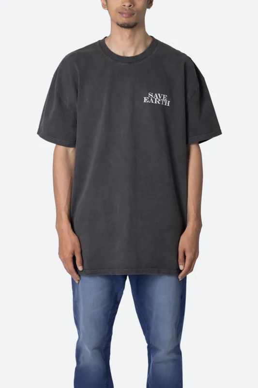 Vintage Save Earth Tee - Black sold by MNML