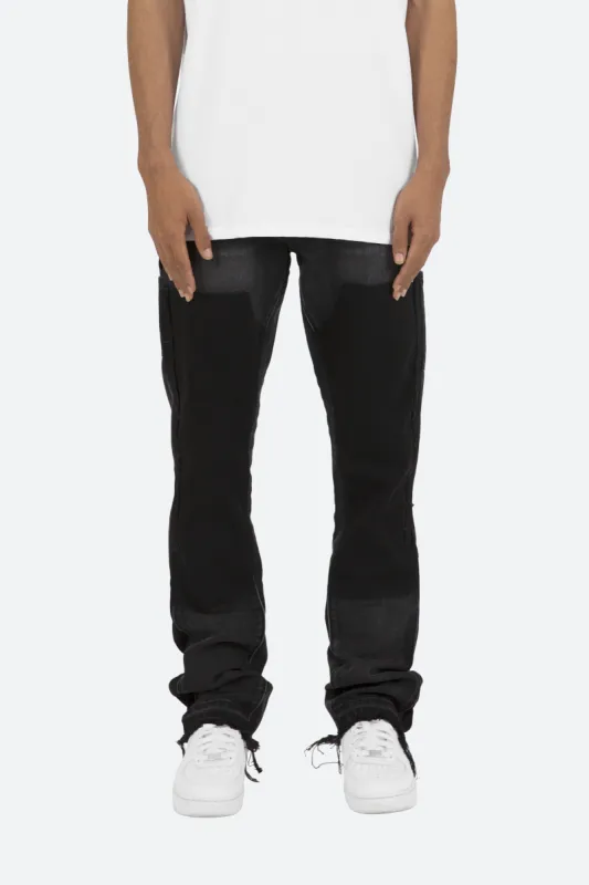 B118 Work Flare Denim - Black sold by MNML