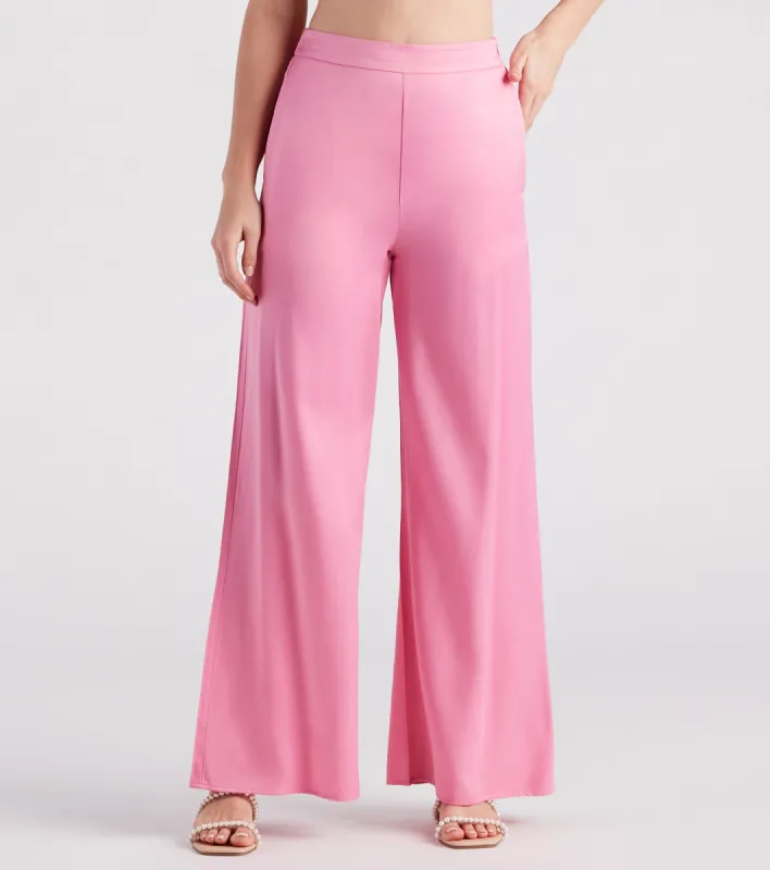 Seriously Stylish Satin Trouser Pants sold by Windsor