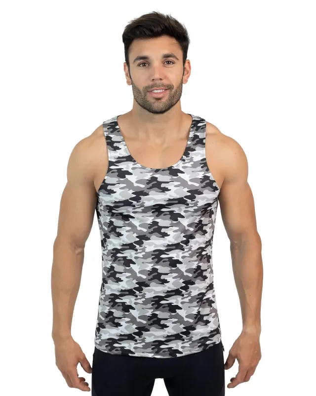 Gray Camo Tank Top sold by Matador