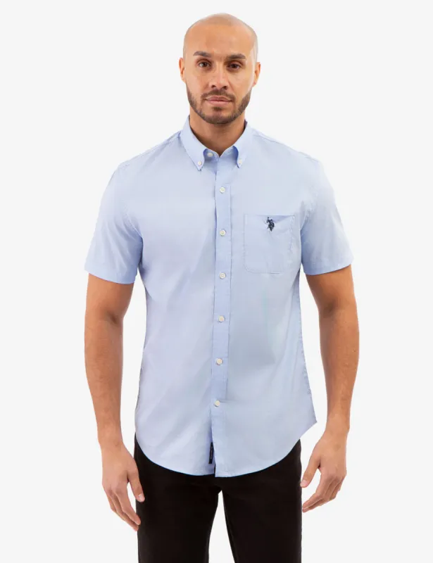SHORT SLEEVE STRETCH POPLIN SHIRT sold by U.S. Polo Assn.