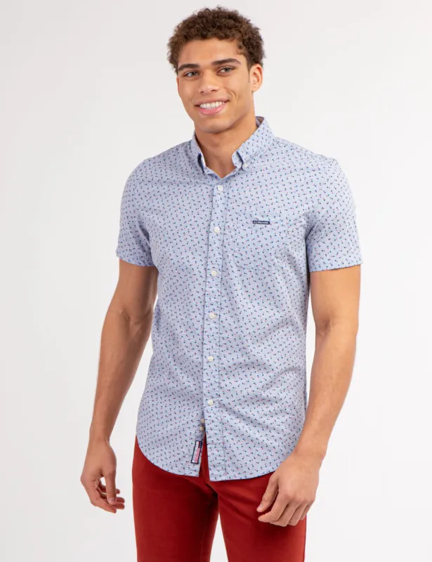 STAR PRINT POPLIN SHORT SLEEVE SHIRT WITH POCKET sold by U.S. Polo Assn.