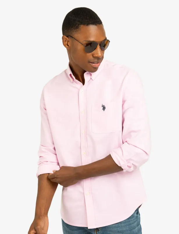 LONG SLEEVE STRETCH OXFORD SHIRT sold by U.S. Polo Assn.