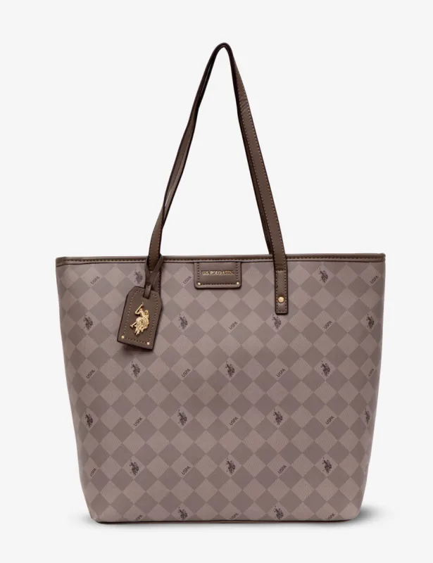 DIAMOND SIGNATURE TOTE BAG sold by U.S. Polo Assn.