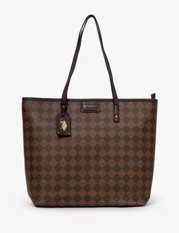DIAMOND SIGNATURE TOTE BAG sold by U.S. Polo Assn.