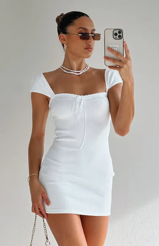 Love Somebody Mini Dress White sold by White Fox Boutique
