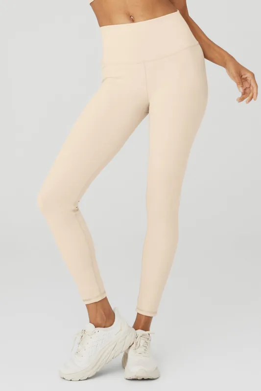 7/8 High-Waist Airbrush Legging - Macadamia sold by Alo Yoga
