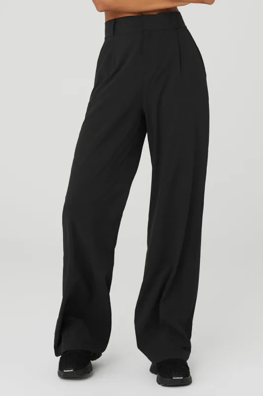 High-Waist Dreamscape Trouser (Long) - Black | Parallel