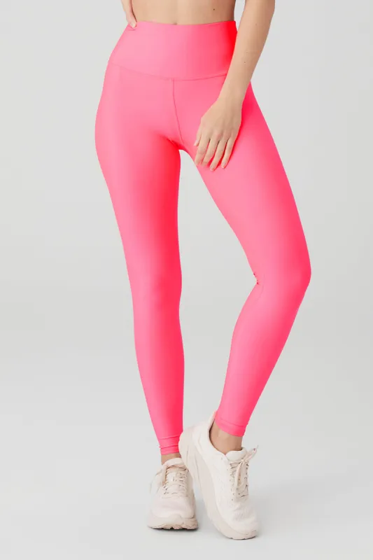 High-Waist Airlift Legging - Fluorescent Pink Coral sold by Alo Yoga