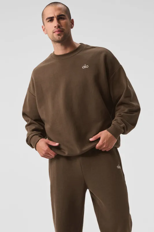 Accolade Crew Neck Pullover - Espresso sold by Alo Yoga
