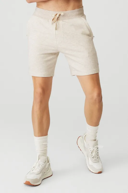 Chill Short - Oatmeal Heather sold by Alo Yoga